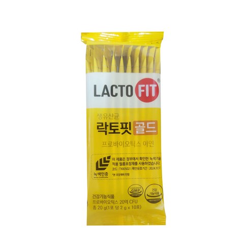 종근당건강 락토핏 생유산균 골드 프로바이오틱스 120포 벌크포장(4개월분), 12개, 20g x 12개