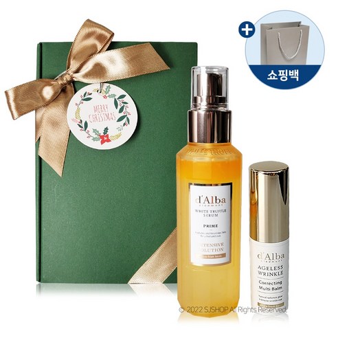 [선물포장] 달바 화이트 트러플 프라임 인텐시브 세럼 100ml + 멀티밤9g 최신상 시즌4 크리스마스선물 감사선물, 새해 택, 1세트