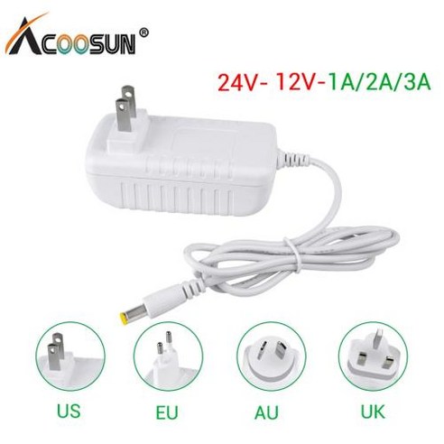 110V 220V AC DC 12V 24V 전원 공급 장치 어댑터 충전기 1A 2A 3A 4A 5A 6A 10A 변압기 LED 드라이버 영국 AU 미국 EU 플러그 변환기, 10A_US Plug | DC 12V, 1개