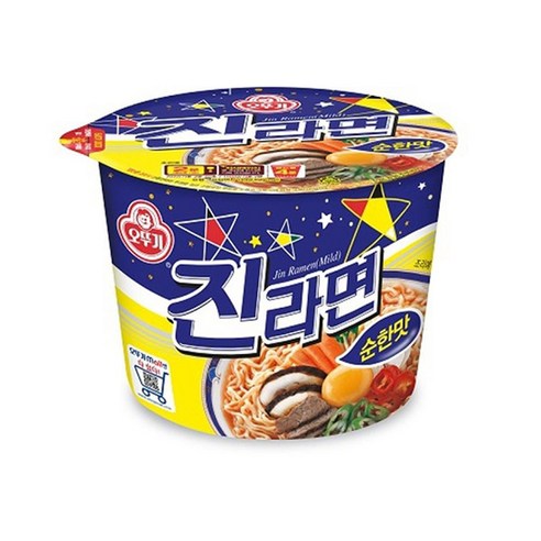 오뚜기 진라면 순한맛(용기) 110g x 6개