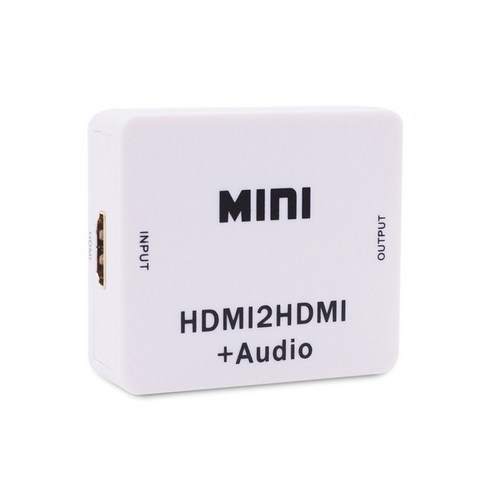 Xzante 변환기 HDMI 호환 오디오 추출기 RCA 지원 1080P with L/R +Audio3.5 출력 상자, 하얀색