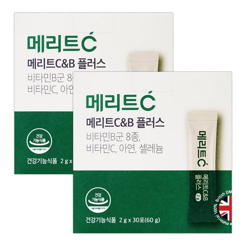 휴온스 메리트C&B 플러스 항산화+피로회복, 2개, 60g