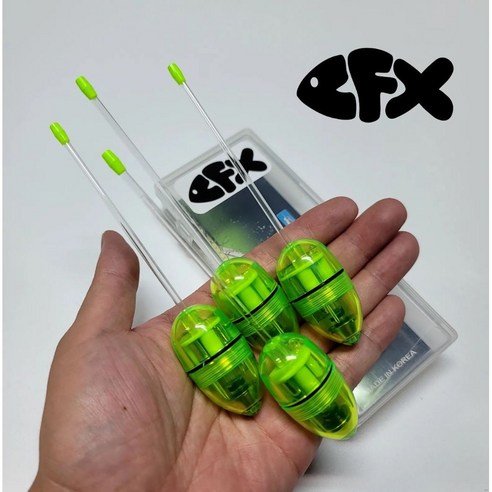 CFX 국내생산 사냥꾼 전자 캐스팅볼 4개 세트, 투명그린SF