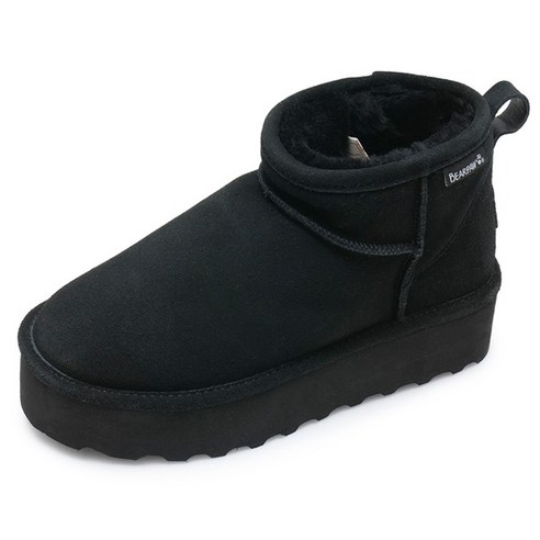 베어파우(BEARPAW) STACEY 통굽 양털 부츠 블랙 K2160001PD-W