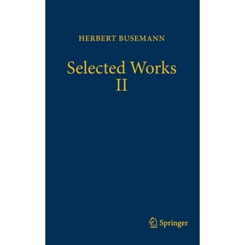 (영문도서) Selected Works II Hardcover, Springer, English, 9783319656236