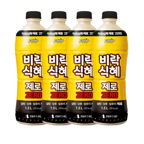 팔도 비락식혜 제로, 1.5L, 4개
