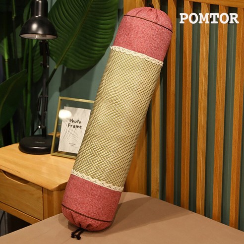 POMTOR 원통형 긴 돗자리 롱 쿠션 안고 자는 다리 베개 침대 바디필로우 분리 세탁 가능, B+