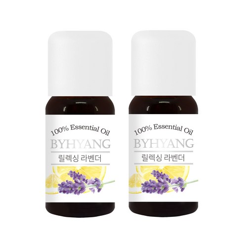 바이향 에센셜 오일 10ml x 2p, 릴렉싱 라벤더, 2개
