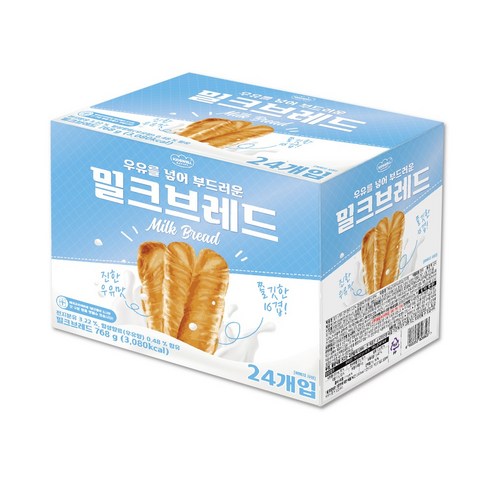 키즈웰 밀크 브레드 24p, 768g, 1박스 브래드앤버터