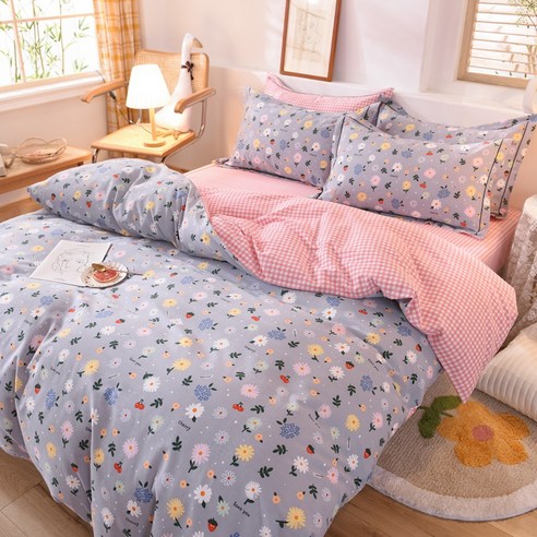 GoGold 침구 - 두 꺼 운 보온 순면 마모 침구 4 종 세트 1.2m / 1.5m / 1.8m, SKU-35