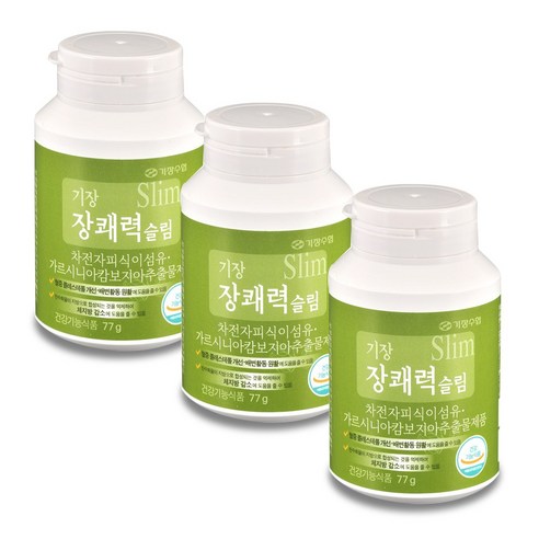 기장 장쾌력 슬림 3주(3통), 77g, 3개