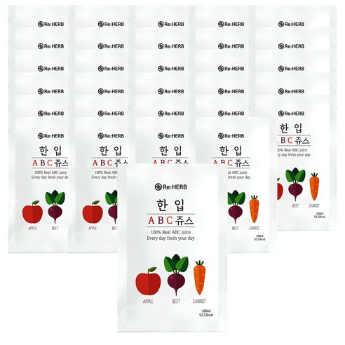 리허브 한입 ABC 주스, 가정용, 30개, 100ml