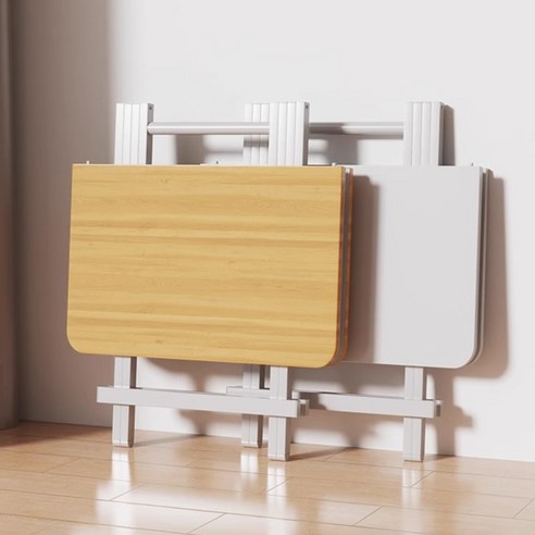 공간을 디자인하는 마법, OYEAH 심플 스퀘어 접이식 테이블 화이트