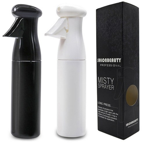 넘버원리빙 자동분사 미세 분무기 300ml 압축 스프레이+강력후크걸이 3개 증정, 1개, 블랙