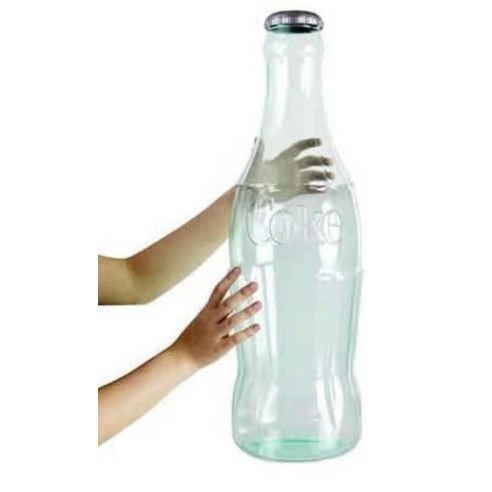 Coca-Cola 559cm22인치 투명 병 저금통 - 미국 제조 496276