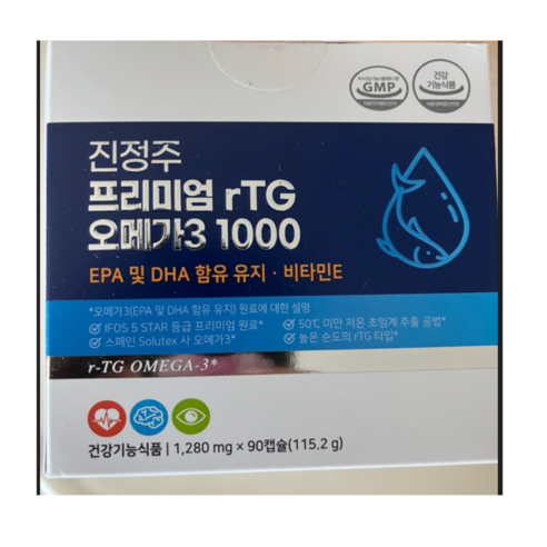 (정품)++정주 프리미엄 rTG오메가3 1000(90캡슐), 1개, 90정