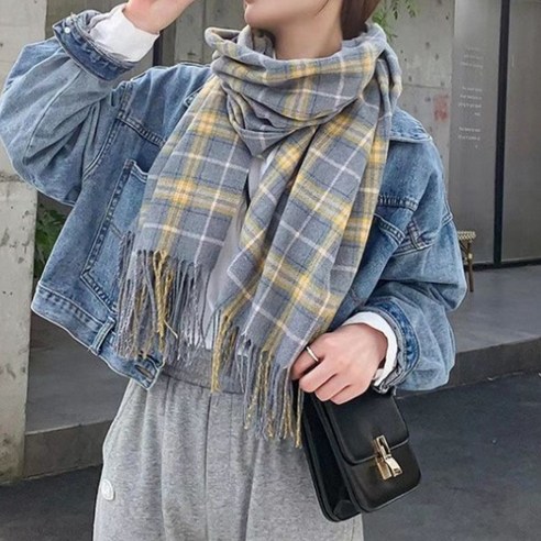엠에프케이 여성 남자 목도리 캐시미어 목도리 머플러 털 목도리