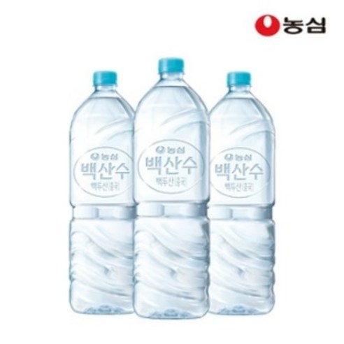 백산수 무라벨 생수, 2L, 24개