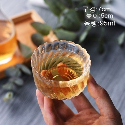 스노우드림 예쁜 소주잔 술잔 집들이선물 유리 컵, 6종