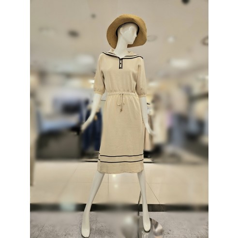 올리브데 올리브 세라 카라 5부 소매 니트 원피스YK3Ao105(216961 )