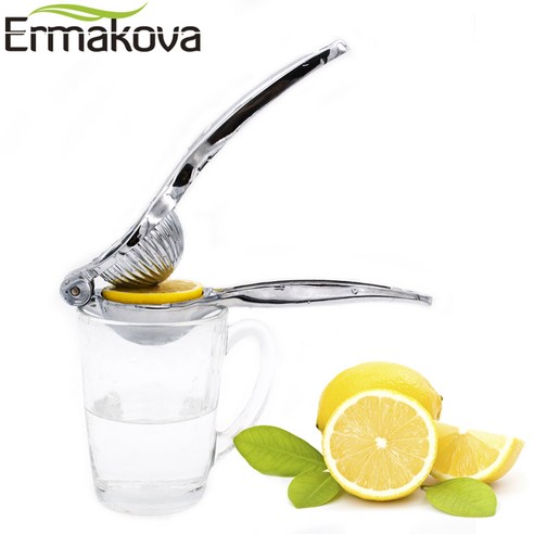 ERMAKOVA-헤비 듀티 수동 프레스 과즙기 아연 합금 레몬 압착기 오렌지 압착기 감귤류 라임 과일 도구, 하나, Small
