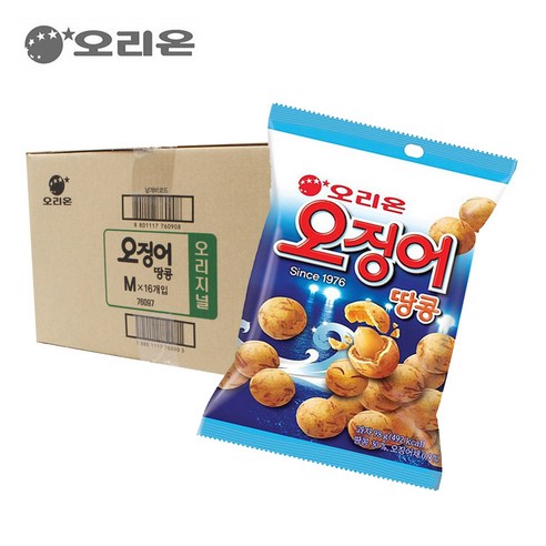 [박스]오리온 오징어땅콩 98g 16입, 4개