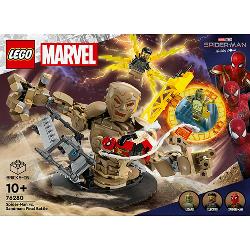 레고 마블 76280 스파이더맨 대 샌드맨: 마지막 전투, 혼합색상, 1개 블록놀이 레고 마블 76280 스파이더맨 대 샌드맨: 마지막 전투, 혼합색상, 1개 블록놀이
