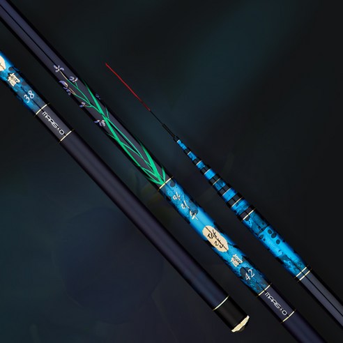 섬세함과 강인함이 조화된 낚시의 동반자, 마리수 파란 민물 낚시대