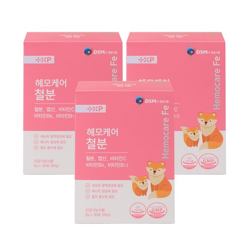 흡수율 높고 변비없는 리포퍼 철분 레몬맛 분말, 3개, 30회분