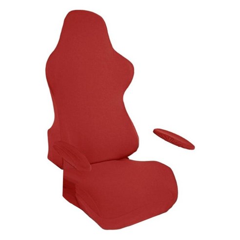 게임용 의자 커버 소프트 회전 의자 안락 의자 레이싱 게임용 의자, 빨간색, 폴리에스터