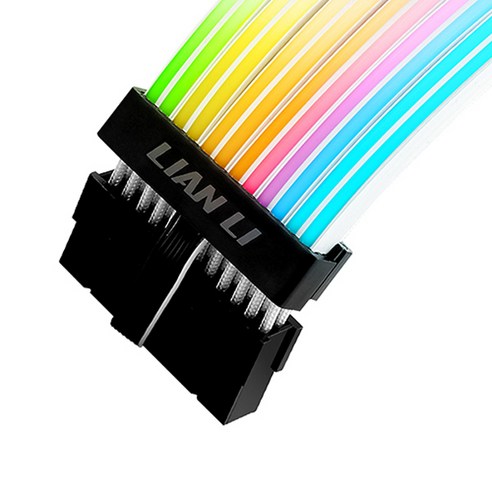 리안리 STRIMER PLUS RGB 200mm 24핀 슬리빙 케이블 (0.2m), 1개