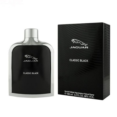 남성향수 해외배송 Jaguar Eau de Toilette Spray for Men Black 100ml, 1개