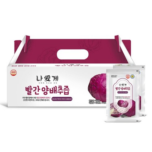 나애게 무안 빨간 양배추즙 90팩, 3L, 3개