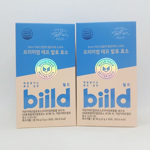 빌드 프리미엄 테프효소 유산균 30포 (총 105g), 2개, 90g