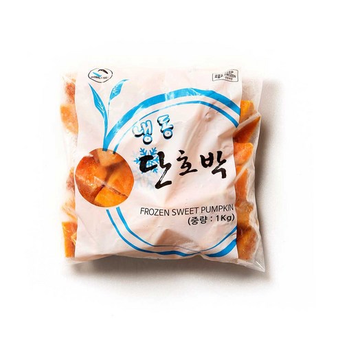 꼬들꼬들한 냉동 단호박 2개, 1kg 꼬들꼬들한 냉동 단호박 2개, 1kg