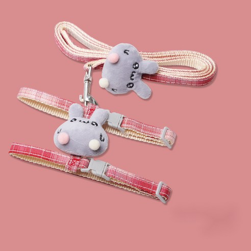 MIRTS 강아지하네스 강아지옷, 빨간색, 가슴 둘레: 22-33cm 견인 로프: 1.0*120c