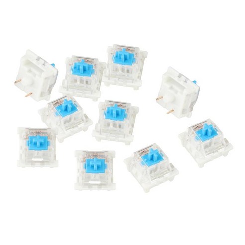 3Pin 기계식 키보드 스위치 MX 스위치 키보드 초보자용 기계식 스위치, 싱글 15x15x17mm, ABS 플라스틱, 파란색