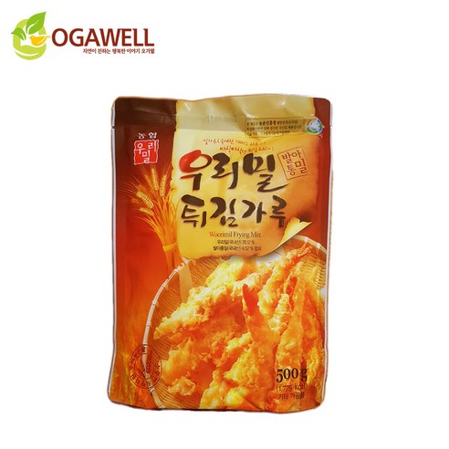 농협 우리밀 발아통밀 튀김가루 500g 20개 농협통밀가루