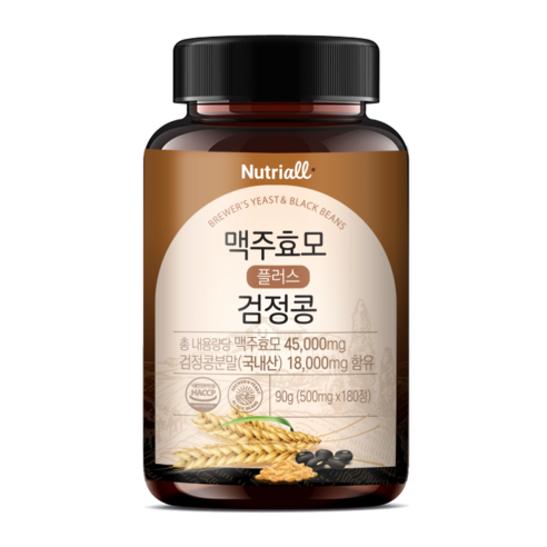 맥주효모 플러스 검정콩, 1개, 180정