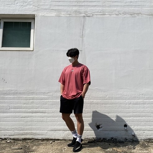 비스트모드 BSMD 5color 면모달 헬스 오버핏 반팔 티셔츠 짐웨어 두꺼운 면 어깨 넓어 보이는 옷 트레이닝복 OFT-006