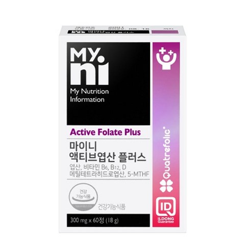 마이니 액티브엽산 플러스 300mg x 60정, 1개