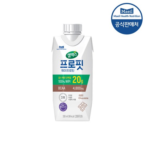 셀렉스 웨이프로틴 [드링크] 초콜릿 330ml 12개입, 상세페이지 참조, 상세페이지 참조