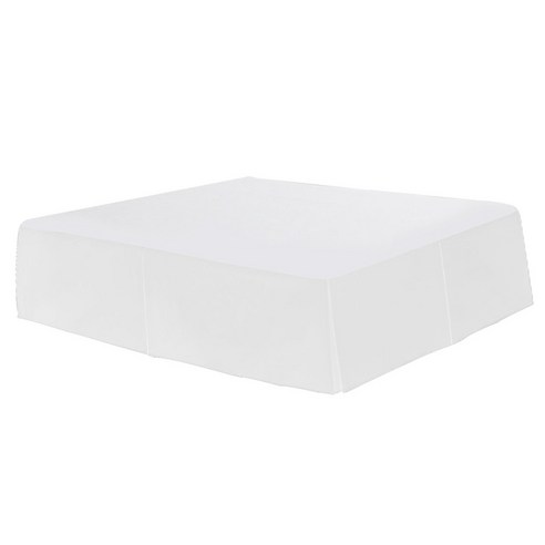 보통 색깔 호텔 Foldable 침대 치마는 저항하는 접히고 퇴색합니다, White_King, 설명