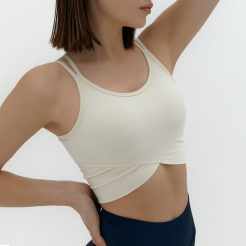 콘치웨어 여성용 콘치 더블 라인 크로스탑