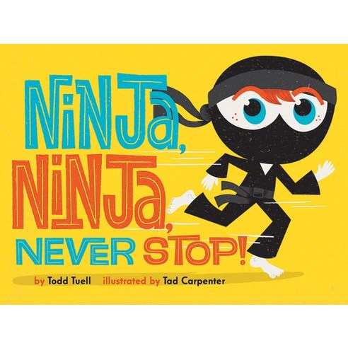 Ninja Ninja Never Stop! Board Books, Abrams Appleseed, English, 9781419743078