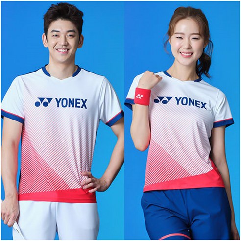 요넥스 남성용 배드민턴 라운드 티셔츠 201TS003M