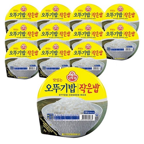맛있는 오뚜기밥 작은밥 130g x 12개입, 12개