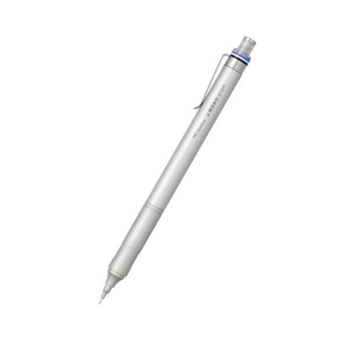 톰보우 모노그래프 파인 0.5mm 0.3mm 샤프 펜슬 실버 블랙, 0.5mm 실버, 1개