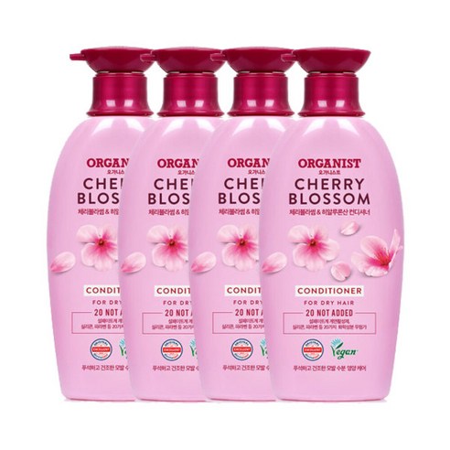 오가니스트 비건컨디셔너 오가니스트 체리블라썸 컨디셔너 비건 500ml, 9개