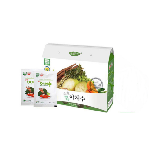 100% 유기농 야채수 기적의 야채스프 암환자에 좋은주스 장인어른 장모님 부모님 어르신 선물 110ml, 30개